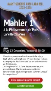 Concert 4 Mahler Symphonie n 1