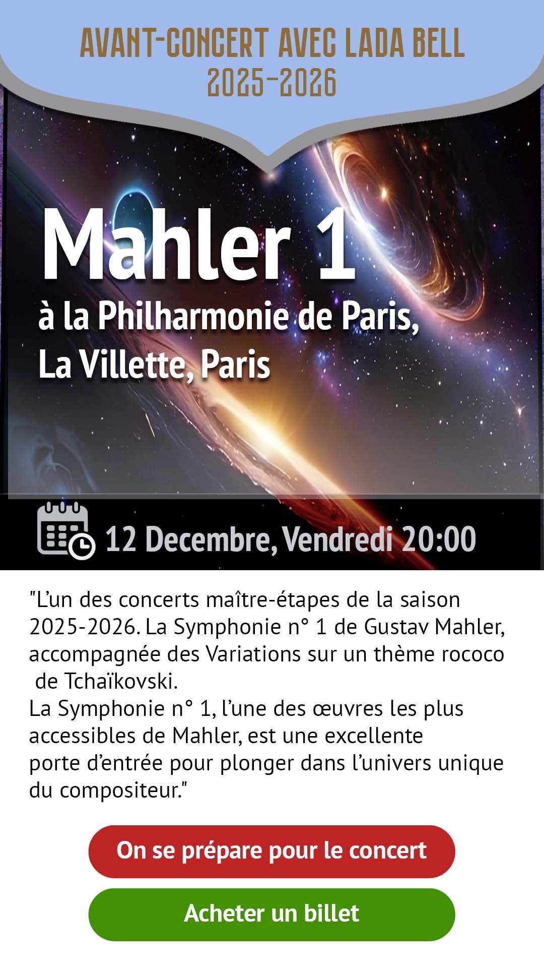 Préparer l’écoute de la Symphonie n°1 de Mahler
